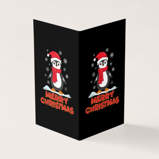 Merry Christmas Cute Penguin (Outside)