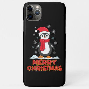 Merry Christmas Cute Penguin iPhone 11 Pro Max Case