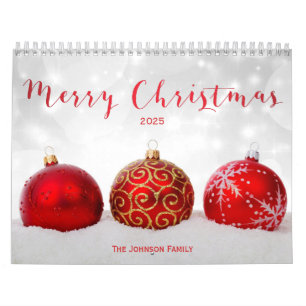 Merry Christmas Cute Photo Calendar 2025