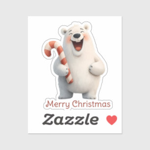 Merry Christmas Cute Polar Bear Design