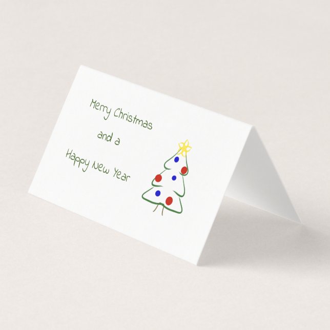 Merry Christmas cute simple drawing (Front)