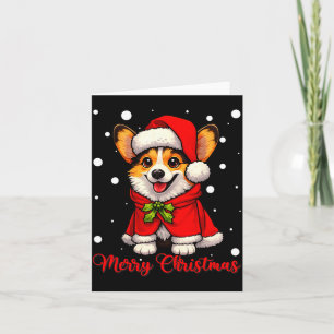 Merry Christmas Cute Welsh Corgi Dog Ugly Xmas Card
