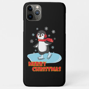 Merry Christmas Cute Winter Penguin iPhone 11 Pro Max Case