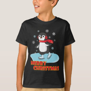Merry Christmas Cute Winter Penguin T-Shirt