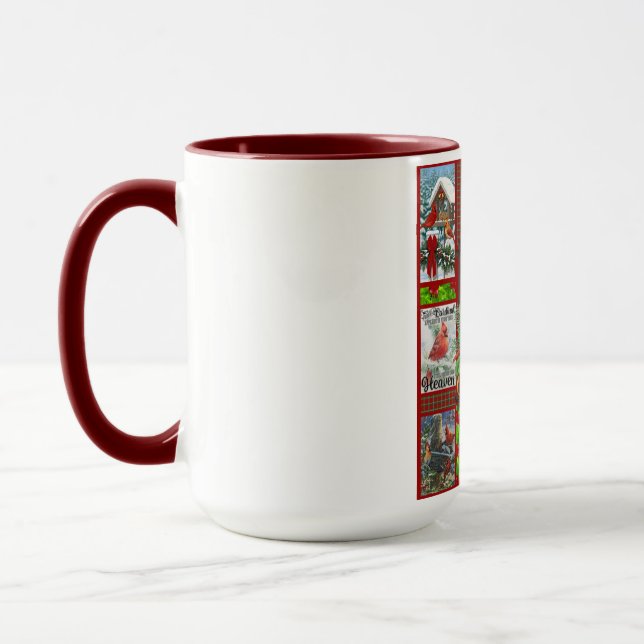 Merry Christmas Cutest Cardinal Bird Lovers Xmas  Mug (Left)
