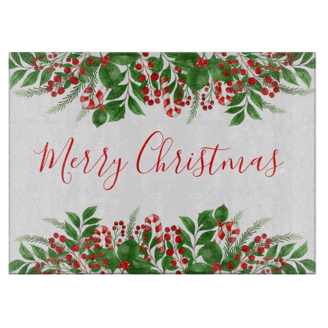 Merry Christmas Cutting Board (Front)