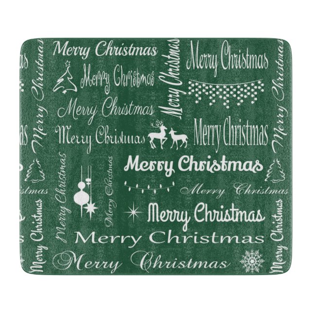 Merry Christmas Cutting Board (Front)