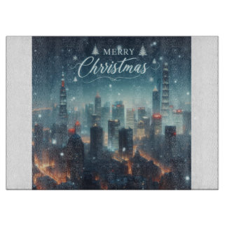 Merry Christmas cutting board