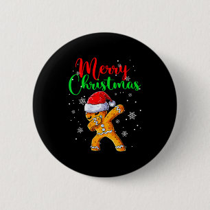 Merry Christmas Dab Gingerbread Xmas Christmas Coo 6 Cm Round Badge