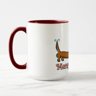 Merry Christmas Dachshund Mug