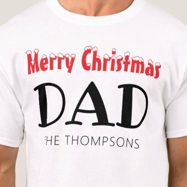 Merry Christmas Dad Family T-Shirt (Merry Christmas Dad Family T-Shirt)