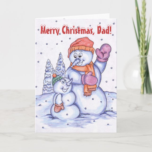 Merry Christmas, Dad Holiday Card (Front)