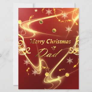 merry christmas dad holiday card