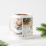 Merry Christmas Daddy 3 Photo Custom Coffee Mug<br><div class="desc">Custom printed coffee mug personalised with your photos and a custom "Merry Christmas, Daddy" message. Add 3 special photos and use the design tools to write your own message for Christmas or any occasion. Click customise it to change the text fonts and colours, move things around or add more photos...</div>