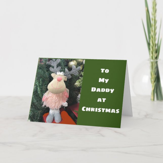 **MERRY CHRISTMAS DADDY** FROM DAUGHTER CARD (Front)