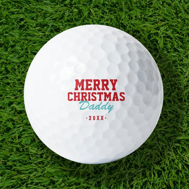 Merry Christmas Daddy Golf Balls (Creator Uploaded)
