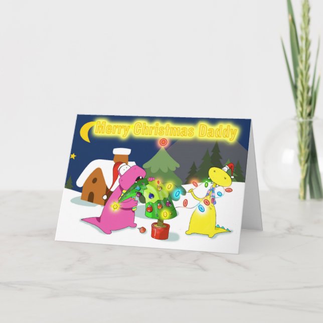 merry christmas daddy holiday card (Front)