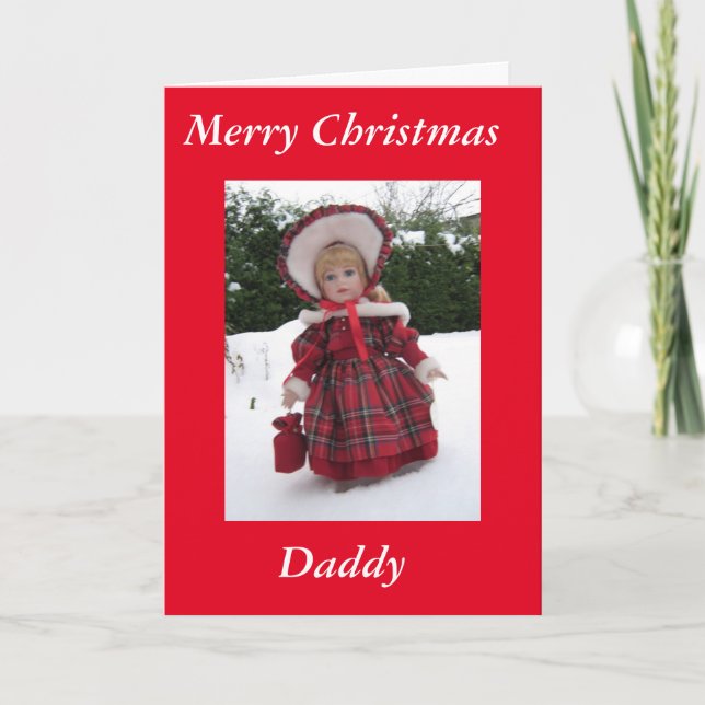 Merry christmas, daddy holiday card (Front)