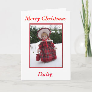Merry Christmas Daisy Holiday Card