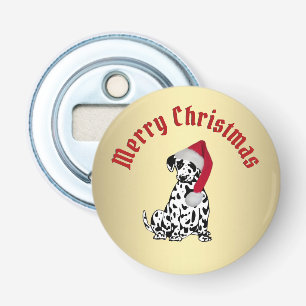 Merry Christmas Dalmatian Bottle Opener
