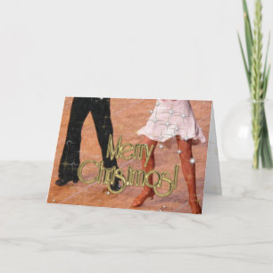 Merry Christmas Dancers PERSONALIZED Holiday Card