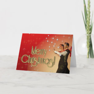 Merry Christmas Dancers PERSONALIZED Holiday Card