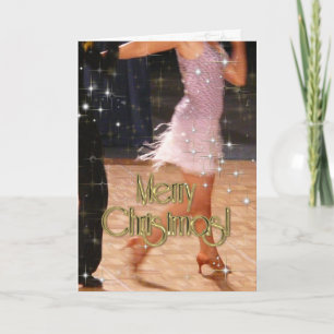 Merry Christmas Dancers PERSONALIZED Holiday Card
