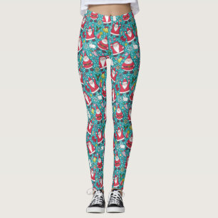 Merry Christmas Dancing Santa Leggings