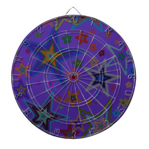 Merry Christmas Dark Purple, Stars Heaven Star Dartboard