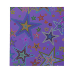 Merry Christmas Dark Purple, Stars Heaven Star Notepad