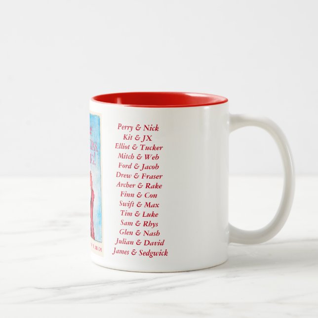 Merry Christmas, Darling mug with couples names (Right)