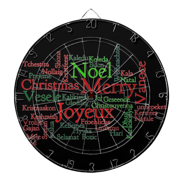 Merry Christmas Dartboard (Front)