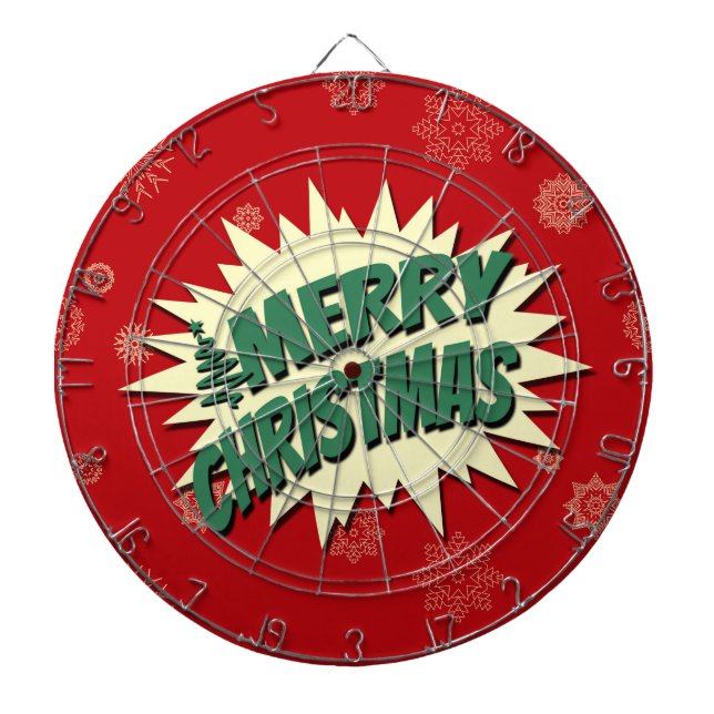 Merry Christmas Dartboard (Front)