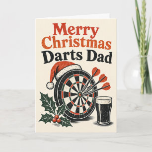 Merry Christmas Darts Dad Card