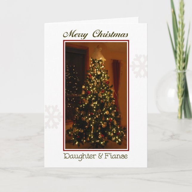 Merry Christmas Daughter & Fiance Holiday Card (Front)