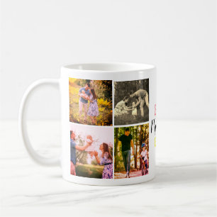 Merry Christmas Day Photo Collage Family Gift Coffee Mug