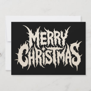 Merry Christmas Death Black Metal Goth Music Xmas Holiday Card