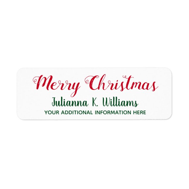 Merry Christmas . December best wishes red&green (Front)