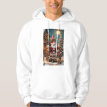"Merry Christmas Decoration | Cute Santa & Friends Hoodie<br><div class="desc">"Bring the magic of Christmas to life with this adorable holiday design! Featuring Santa Claus surrounded by his cheerful friends – a smiling snowman, a cute teddy bear, and a playful puppy – all set in a cosy winter wonderland with a decorated Christmas tree and festive lights. This Merry Christmas...</div>