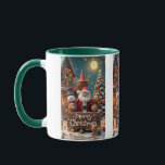 "Merry Christmas Decoration | Cute Santa & Friends Mug<br><div class="desc">"Bring the magic of Christmas to life with this adorable holiday design! Featuring Santa Claus surrounded by his cheerful friends – a smiling snowman, a cute teddy bear, and a playful puppy – all set in a cosy winter wonderland with a decorated Christmas tree and festive lights. This Merry Christmas...</div>