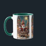 "Merry Christmas Decoration | Cute Santa & Friends Mug<br><div class="desc">"Bring the magic of Christmas to life with this adorable holiday design! Featuring Santa Claus surrounded by his cheerful friends – a smiling snowman, a cute teddy bear, and a playful puppy – all set in a cosy winter wonderland with a decorated Christmas tree and festive lights. This Merry Christmas...</div>