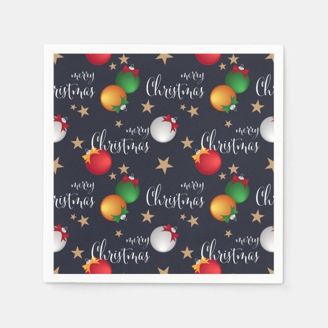 Merry Christmas Decorations | Holidays Napkin (Front)