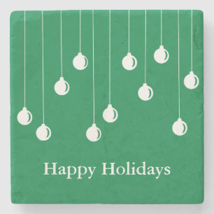 Merry Christmas Decorations Stone Coaster