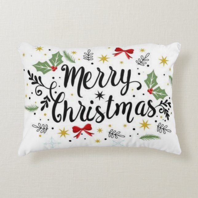 Merry Christmas  Decorative Cushion (Front)
