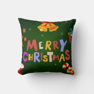 Merry Christmas Decorative Decor Cushion