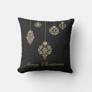 Merry Christmas Decorative Rose Gold Geometry Cushion