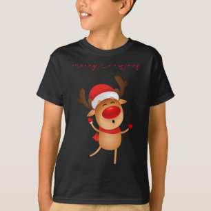 Merry Christmas Deer Cartoon Christmas T Shirt