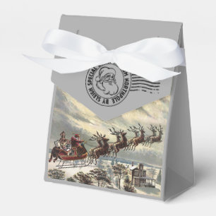 Merry Christmas Delivery by Santa Sleigh Favour Box