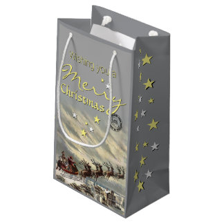 Merry Christmas Delivery by Santa Sleigh Gift Bag