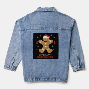 merry christmas                         denim jacket